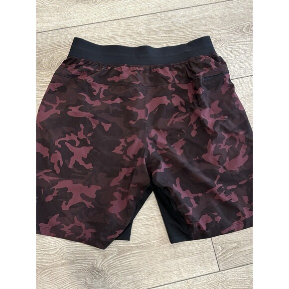 Lululemon T.H.E. Short Mens Medium Camo Black Compression Unlined Workout Gym 9" - Picture 7 of 7